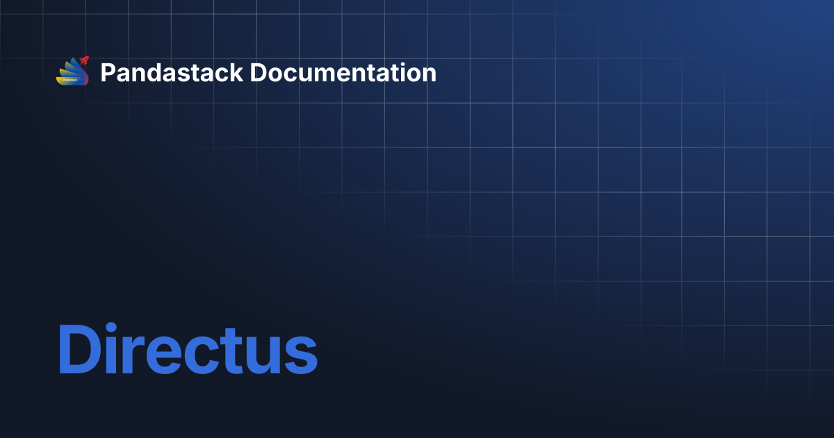 Directus | Pandastack Documentation